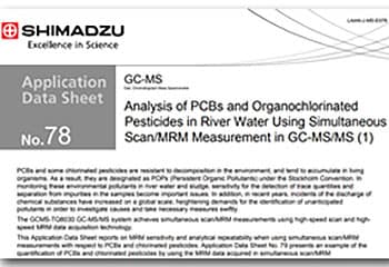 Analysis of PCBs and Organochlorinated Pesticides in River Water Using Simultaneous Scan/MRM Measurement in GC-MS/MS (1)