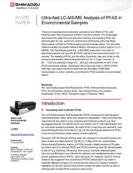 Ultra-fast LC-MS/MS Analysis of PFAS in Environmental Samples