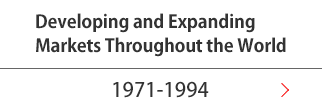 Developing and Expanding Markets Throughout the World(1971-1994)