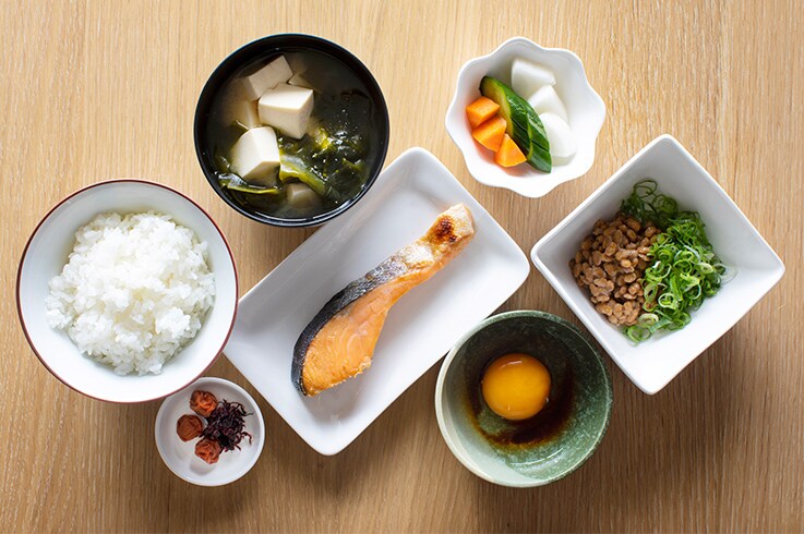 Colorful dining table