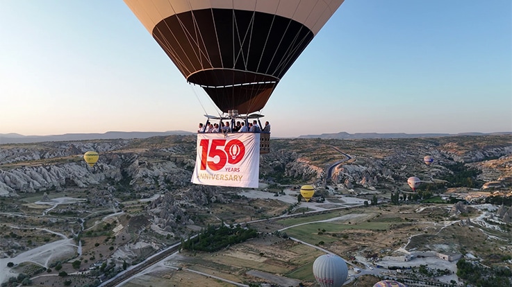 The landscape was formed over countless years by volcanic activity and erosion. Göreme National Park and the Rock Sites of Cappadocia are registered as UNESCO World Heritage Site.