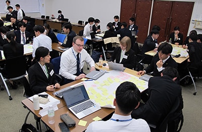 The new employees contribute their perspectives on these societal issues, and summarize them in note form