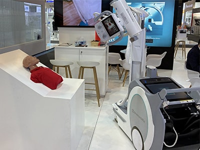 Inside the Shimadzu booth