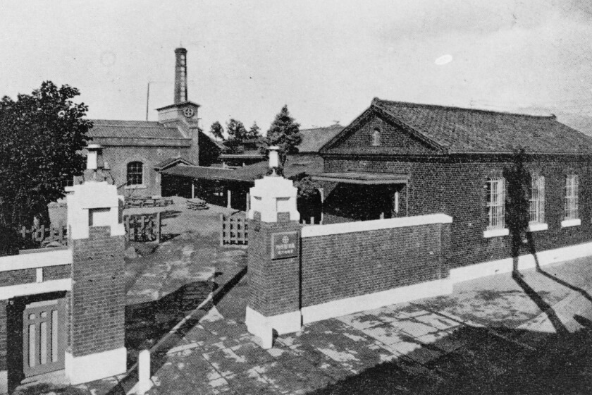 Storage battery production at Imadegawa Factory (built 1912)