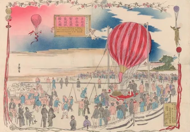 Japan’s first successful manned private balloon fligh