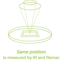 Both Infrared and Raman Measurements Possible without Moving the Sample