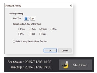 Shutdown/Wakeup Functions