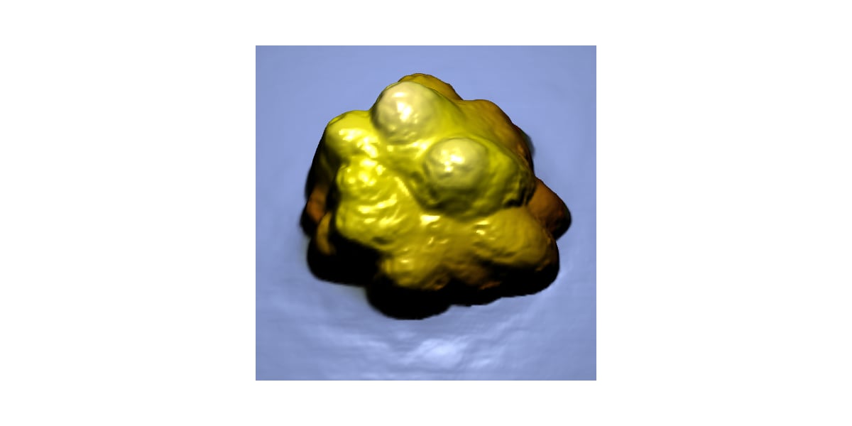 Particle size distribution analysis of nanoparticles with different sizes and shapes