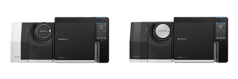 GCMS-TQ8040 RX (Left) and GCMS-TQ8050 RX (Right) Gas Chromatograph-Mass Spectrometers