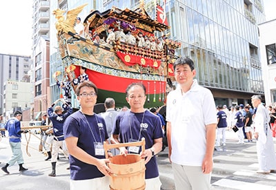 四条新町、Tsujimawashi 支援人员