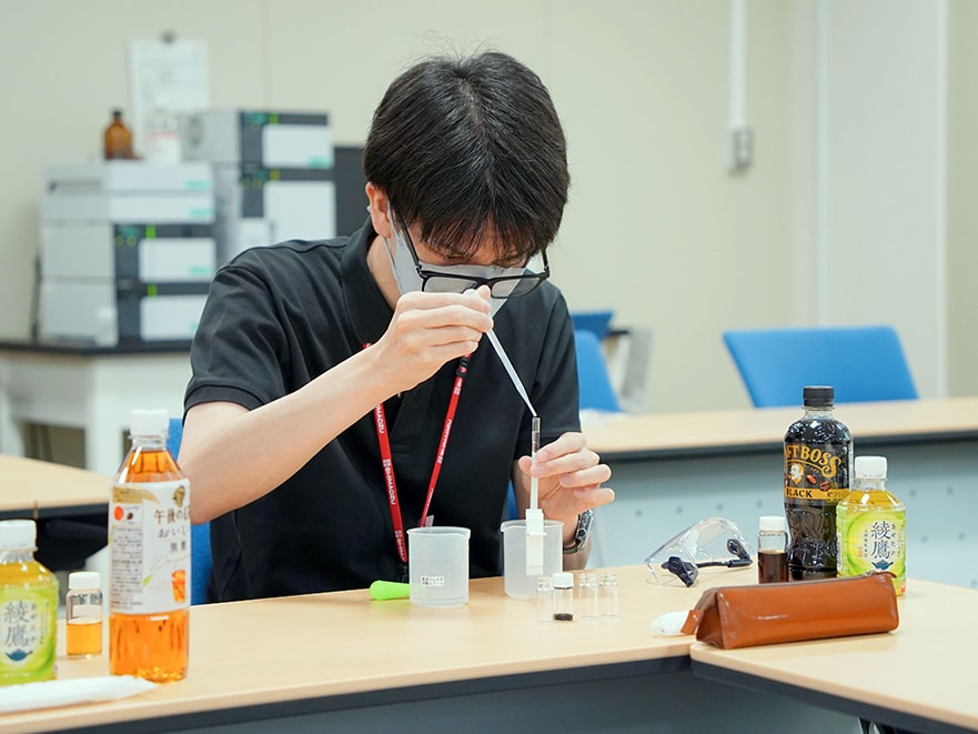 Participant taking part earnestly in the course