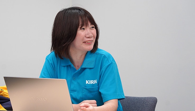 Kanako Sasaki of the Institute for Future Beverages, Research & Development Division, Kirin Holdings Company, Limited