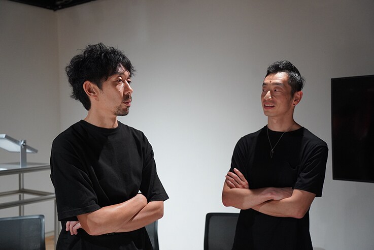 Hokuto Ando (left) and Toshiya Hayashi of we+