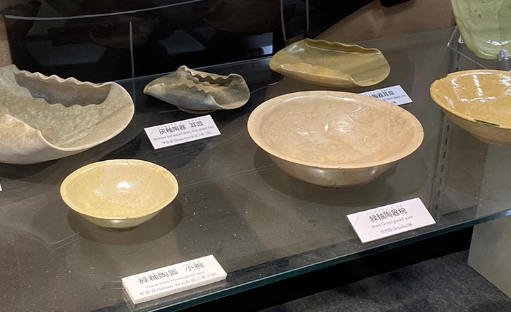 Items on display at the Kyoto City Archaeological Museum