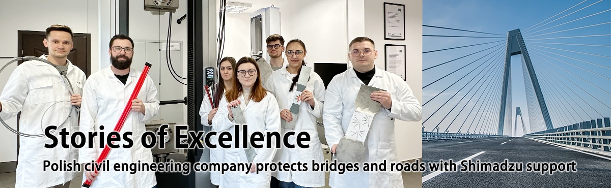 Polish civil engineering company protects bridges and roads with Shimadzu support